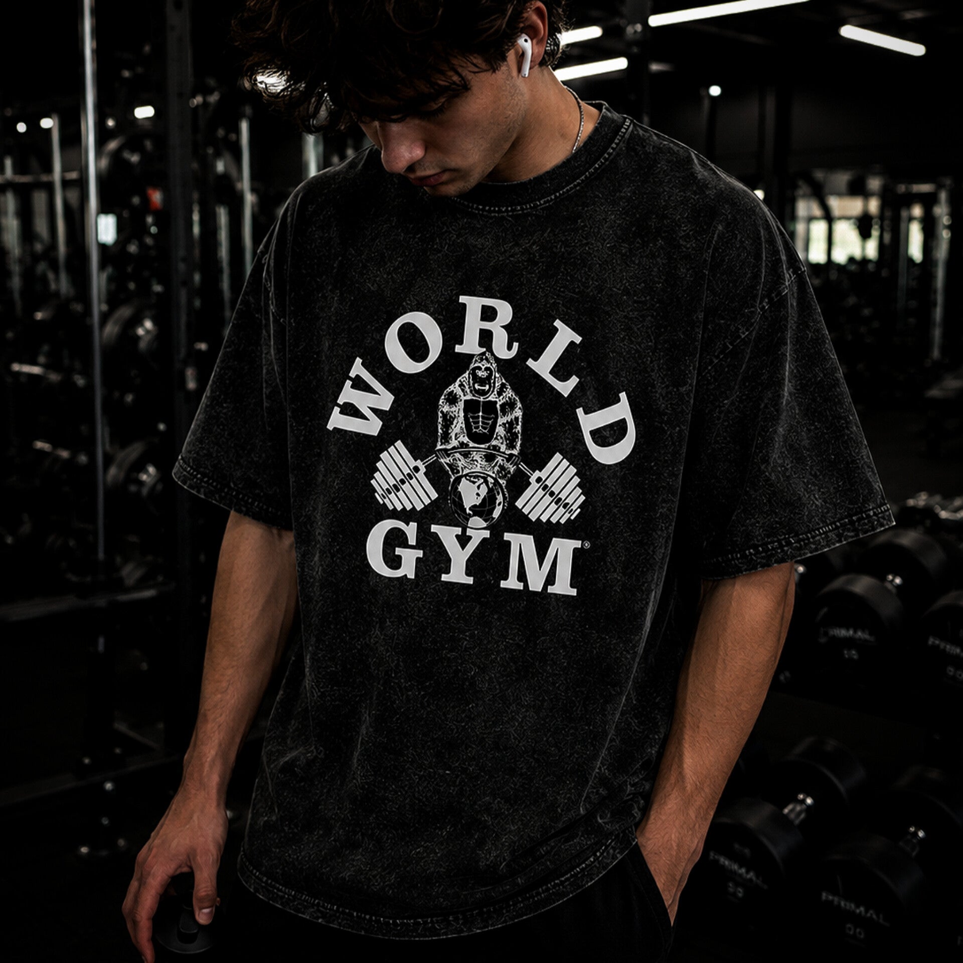 WORLD GYM T-SHIRT - ATHLETIC FIT | INDOMINUS